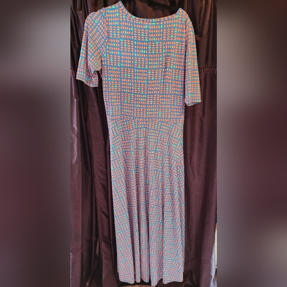 LuLaRoe Ana Maxi Dress  Sz XL multi color NWOT BENIFITS CHARITY - Picture 2 of 3